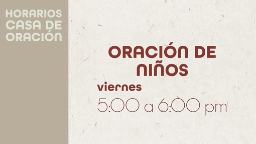 Oración de niños